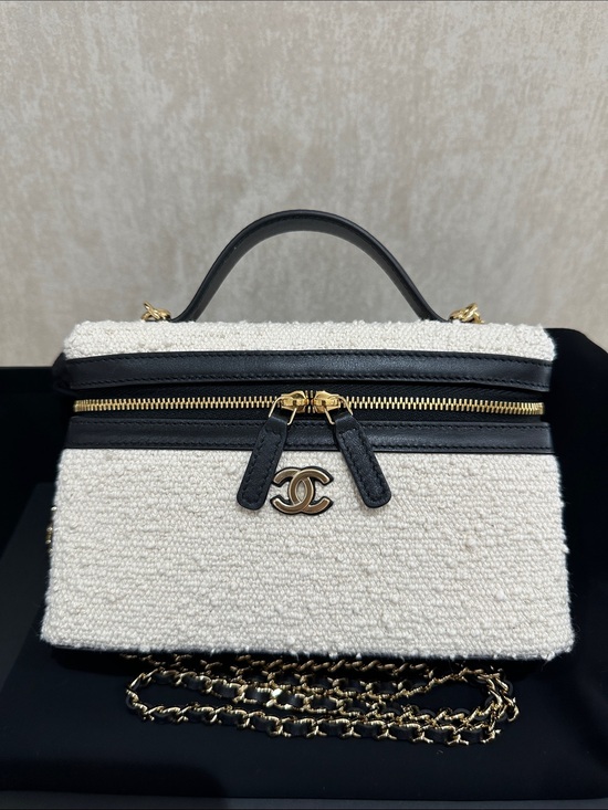 CHANEL Handbags - CHANEL Coco Beach 2026 Half Vanity Top-Handle Bag with Black Trim